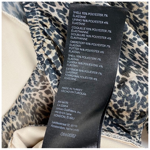 Anthropologie Shirred Animal Print Mesh Top Size Small‎ - Picture 11 of 11